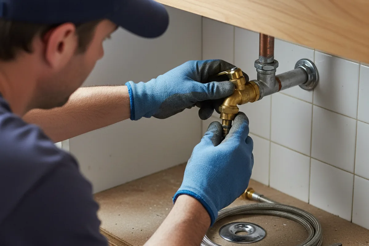 Shutoff valve and fitting work during Faucet and Fixture Repair in Trafalgar